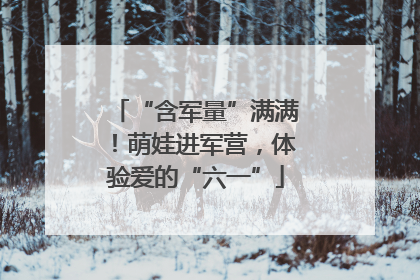 “含军量”满满！萌娃进军营，体验爱的“六一”
