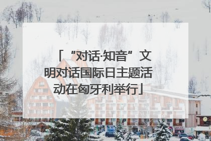 “对话·知音”文明对话国际日主题活动在匈牙利举行