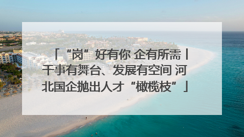 “岗”好有你 企有所需丨干事有舞台、发展有空间 河北国企抛出人才“橄榄枝”