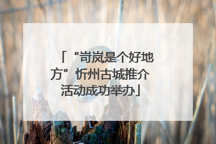 “岢岚是个好地方”忻州古城推介活动成功举办