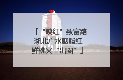 “映红”致富路 湖北广水胭脂红鲜桃火“出圈”