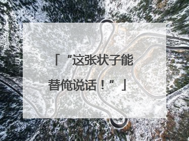 “这张状子能替俺说话！”