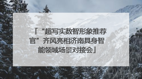 “超写实数智形象推荐官”齐风亮相济南具身智能领域场景对接会