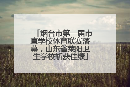 烟台市第一届市直学校体育联赛落幕，山东省莱阳卫生学校斩获佳绩