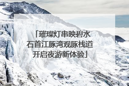 璀璨灯串映碧水 石首江豚湾观豚栈道开启夜游新体验