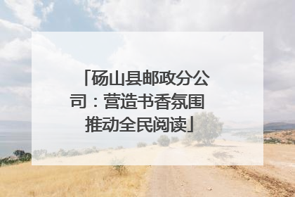 砀山县邮政分公司：营造书香氛围 推动全民阅读