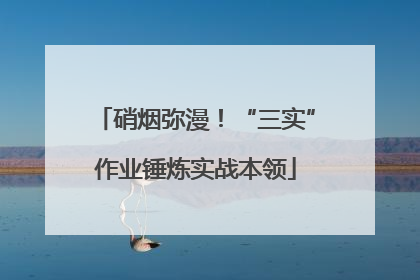 硝烟弥漫！“三实”作业锤炼实战本领