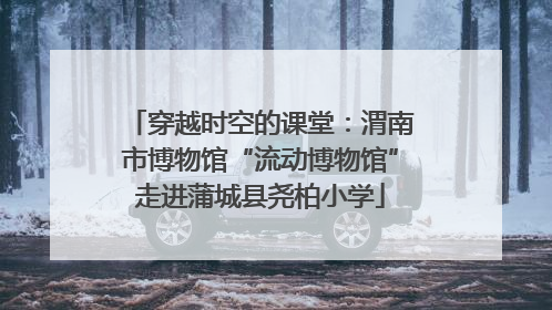 穿越时空的课堂：渭南市博物馆“流动博物馆”走进蒲城县尧柏小学