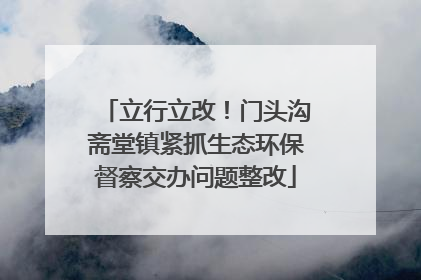 立行立改！门头沟斋堂镇紧抓生态环保督察交办问题整改