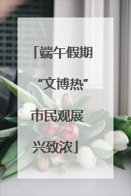 端午假期“文博热” 市民观展兴致浓