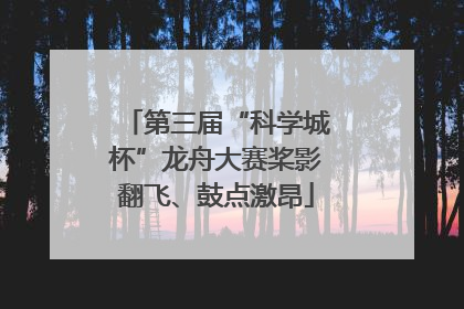 第三届“科学城杯”龙舟大赛桨影翻飞、鼓点激昂