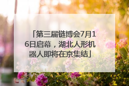 第三届链博会7月16日启幕，湖北人形机器人即将在京集结