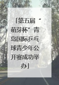 第五届“萌芽杯”青岛国际乒乓球青少年公开赛成功举办