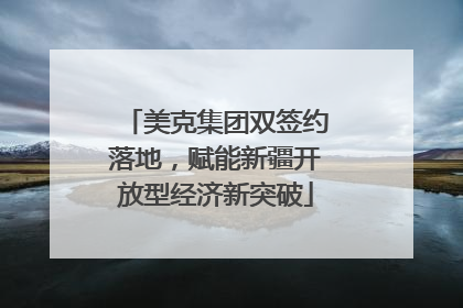 美克集团双签约落地，赋能新疆开放型经济新突破