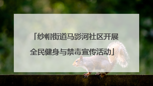 纱帽街道马影河社区开展全民健身与禁毒宣传活动