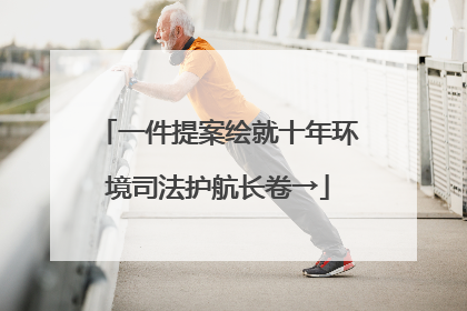 一件提案绘就十年环境司法护航长卷→