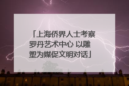 上海侨界人士考察罗丹艺术中心 以雕塑为媒促文明对话