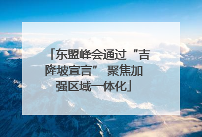 东盟峰会通过“吉隆坡宣言” 聚焦加强区域一体化