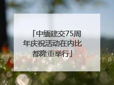 中缅建交75周年庆祝活动在内比都隆重举行