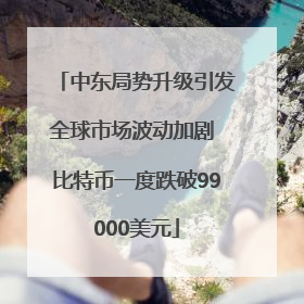 中东局势升级引发全球市场波动加剧 比特币一度跌破99000美元