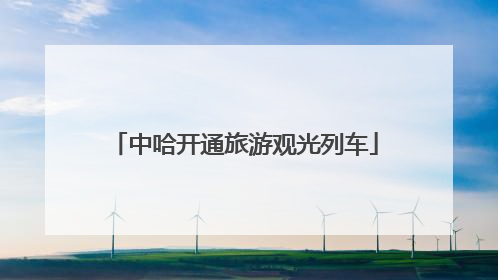 中哈开通旅游观光列车