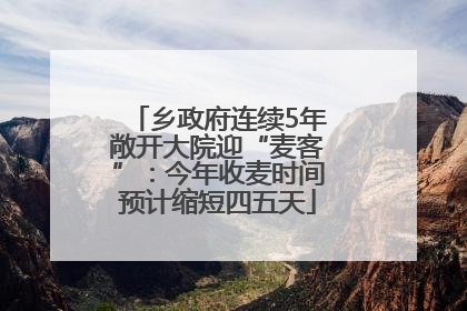 乡政府连续5年敞开大院迎“麦客”：今年收麦时间预计缩短四五天