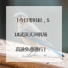今日零时起，S18武汉天河机场高速免费通行
