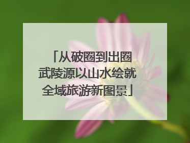 从破圈到出圈 武陵源以山水绘就全域旅游新图景