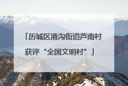 历城区港沟街道芦南村获评“全国文明村”
