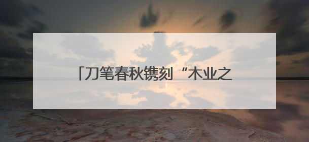 刀笔春秋镌刻“木业之都”新华章 木韵墨香擘画“书刻之城”新蓝图