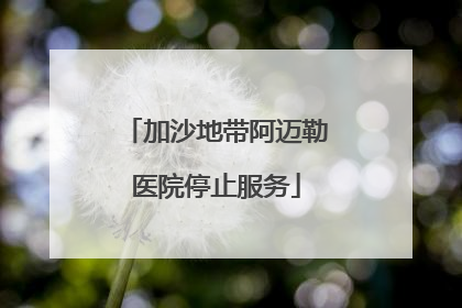 加沙地带阿迈勒医院停止服务