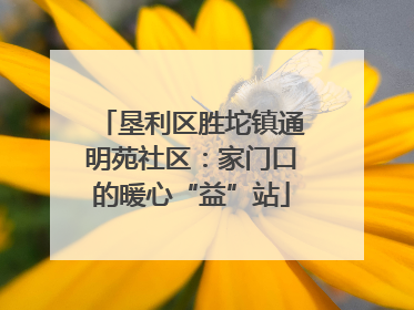垦利区胜坨镇通明苑社区：家门口的暖心“益”站