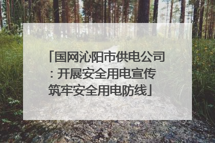 国网沁阳市供电公司：开展安全用电宣传 筑牢安全用电防线
