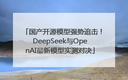 国产开源模型强势追击！DeepSeek与OpenAI最新模型实测对决
