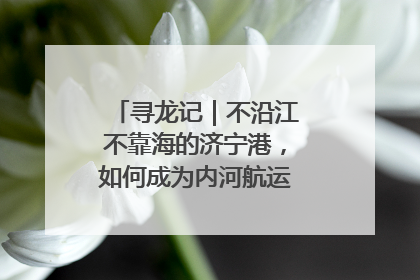 寻龙记｜不沿江不靠海的济宁港，如何成为内河航运的“绝对主力”