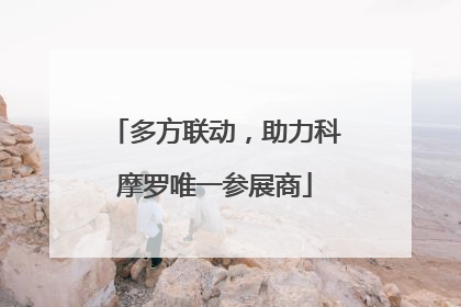 多方联动，助力科摩罗唯一参展商