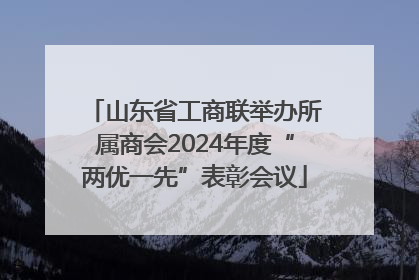 山东省工商联举办所属商会2024年度“两优一先”表彰会议