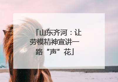 山东齐河：让劳模精神宣讲一路“声”花