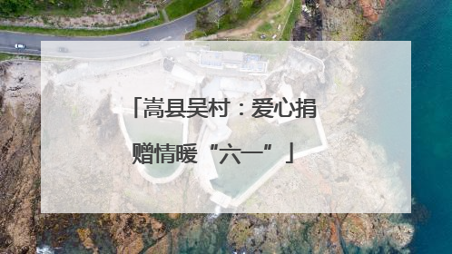 嵩县吴村：爱心捐赠情暖“六一”