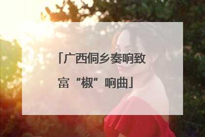 广西侗乡奏响致富“椒”响曲