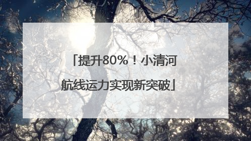 提升80％！小清河航线运力实现新突破
