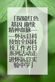 探赜红色基因 赓续精神血脉——怀远县科技馆全国科技工作者日系列活动走进怀远县实验中学