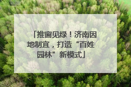 推窗见绿！济南因地制宜，打造“百姓园林”新模式