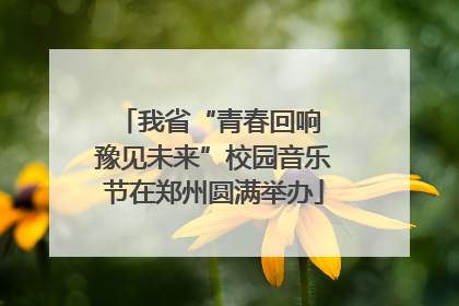 我省“青春回响 豫见未来”校园音乐节在郑州圆满举办