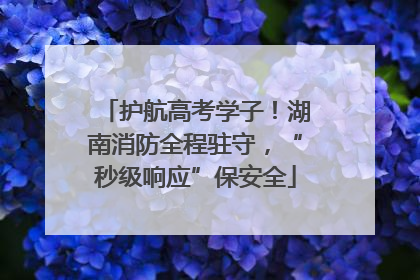 护航高考学子！湖南消防全程驻守，“秒级响应”保安全