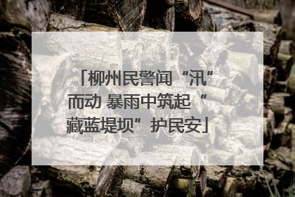 柳州民警闻“汛”而动 暴雨中筑起“藏蓝堤坝”护民安