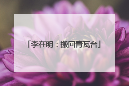 李在明：搬回青瓦台