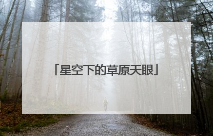星空下的草原天眼