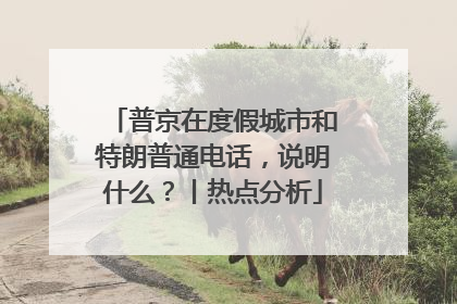 普京在度假城市和特朗普通电话，说明什么？丨热点分析