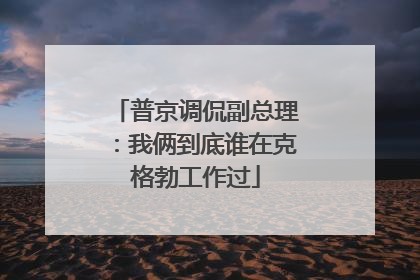 普京调侃副总理：我俩到底谁在克格勃工作过